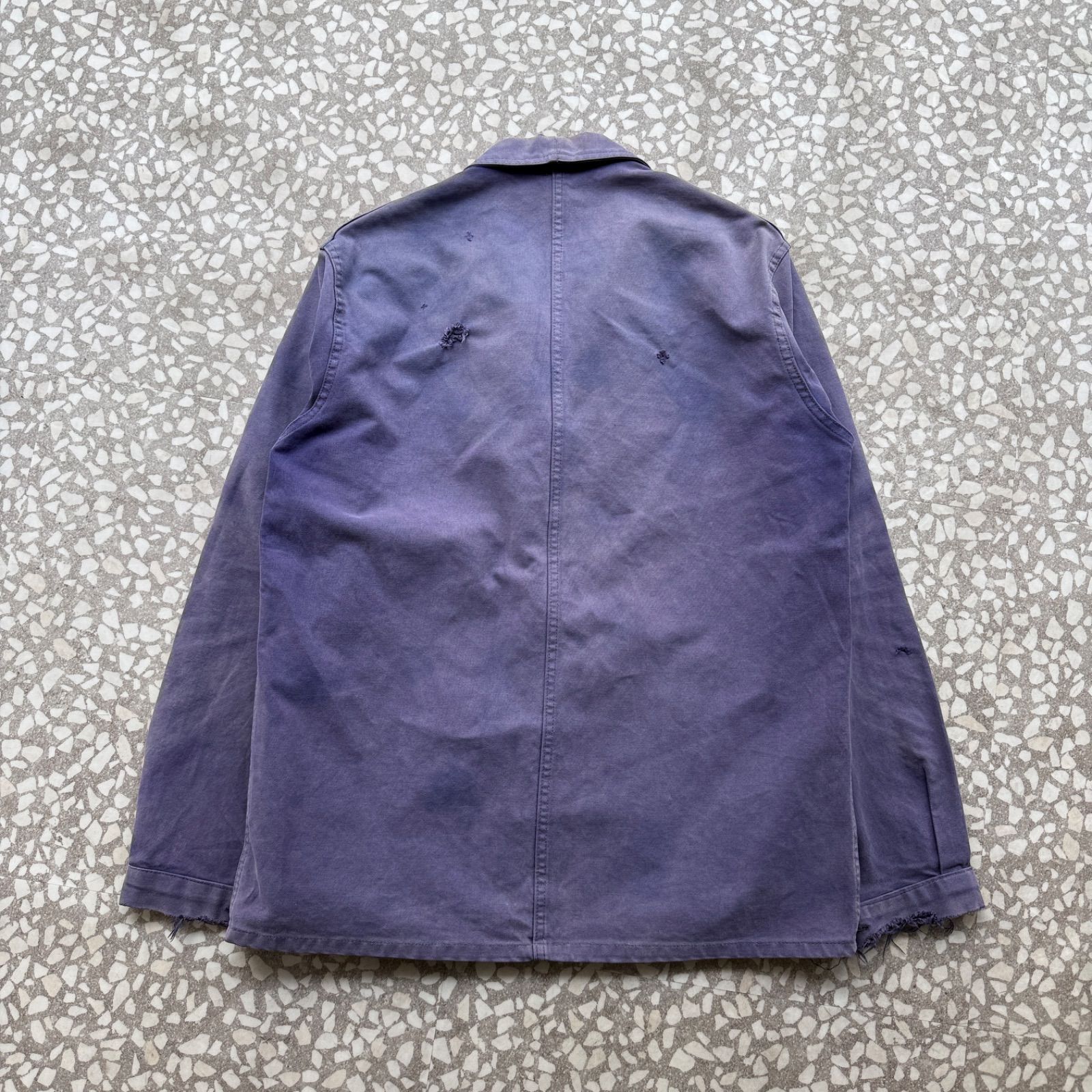 BARBE BLEUE 最高フェード モールスキン ナス紺 ワークジャケット