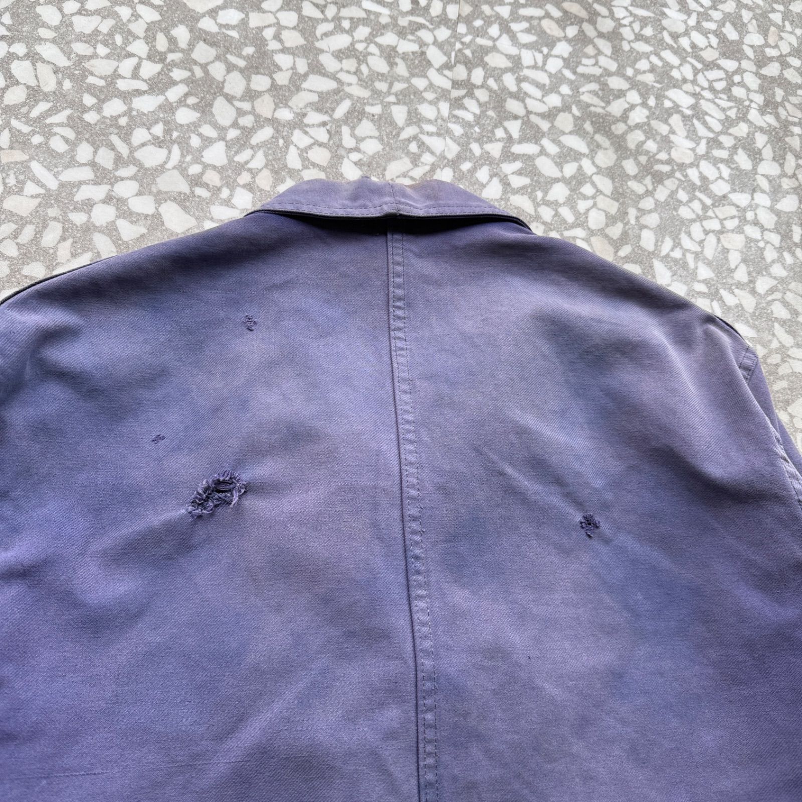 BARBE BLEUE 最高フェード モールスキン ナス紺 ワークジャケット