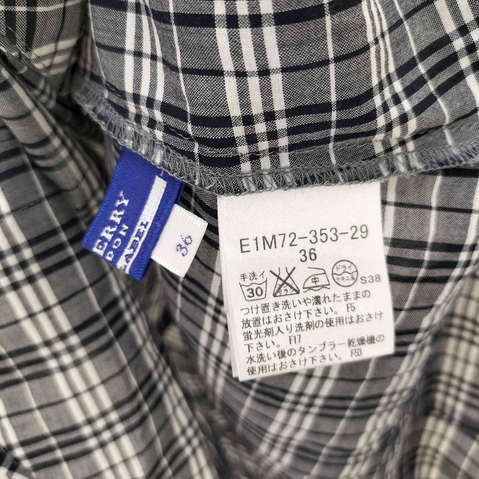 バーバリーブルーレーベル BURBERRY BLUE LABEL ロゴ刺繍 フリル