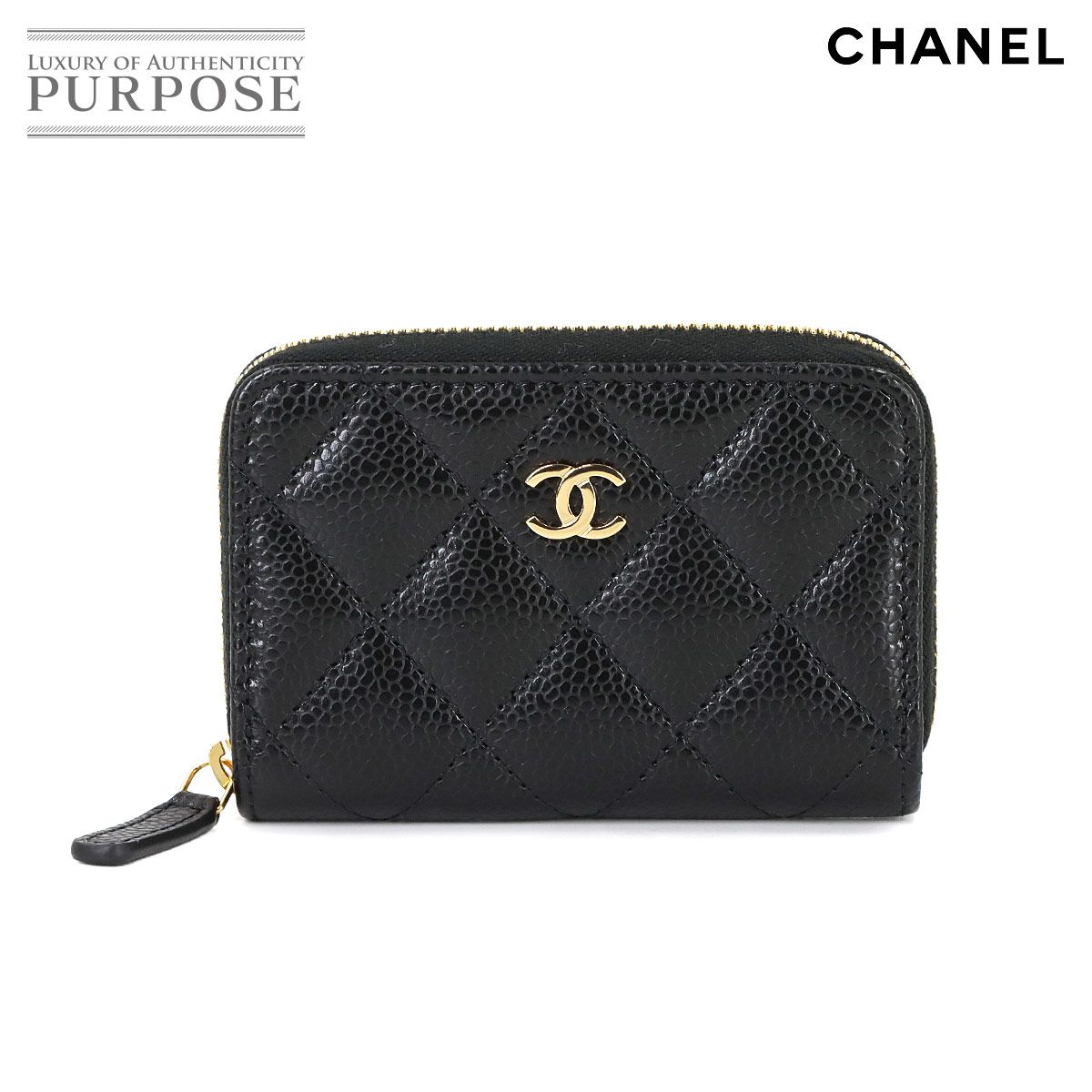 新品同様 シャネル CHANEL マトラッセ クラシック ジップ コインパース