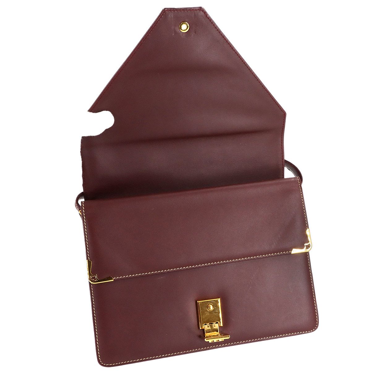 新品同様 カルティエ Cartier マストライン ショルダー バッグ レザー