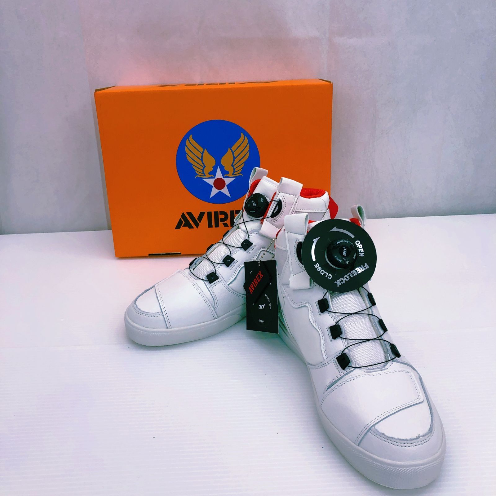 極美品 AVIREX アヴィレックス ハイカットスニーカー AV2278-01 27.0cm 