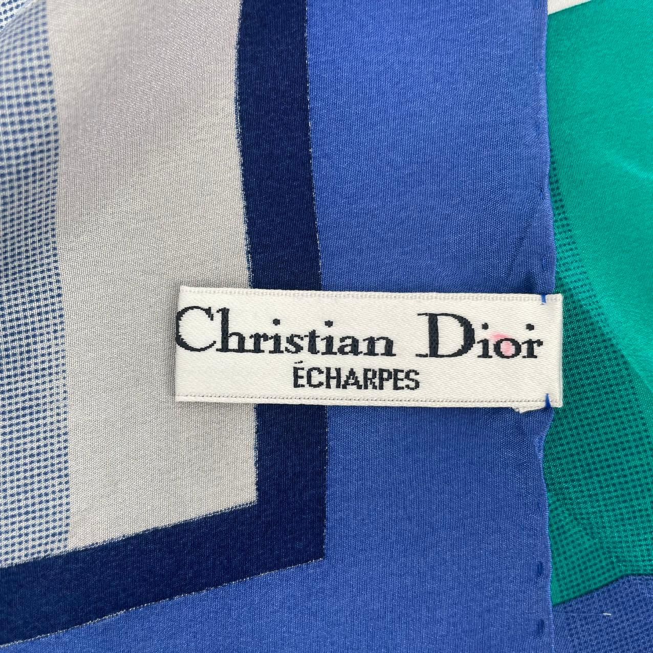 極美品 Christian Dior クリスチャン ディオール スカーフ シルク