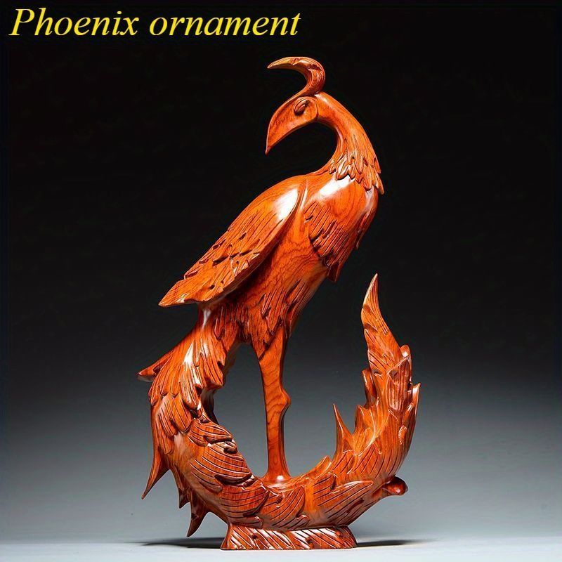 オブジェ 置物 クジャク 孔雀 ダークブラウン ライトブラウン 2種類