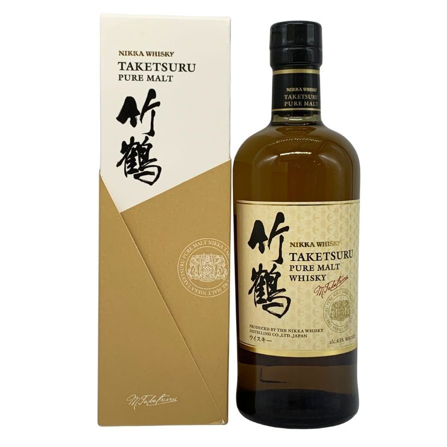 東京都限定】ニッカ 竹鶴 ピュアモルト 白ラベル 700ml - メルカリ