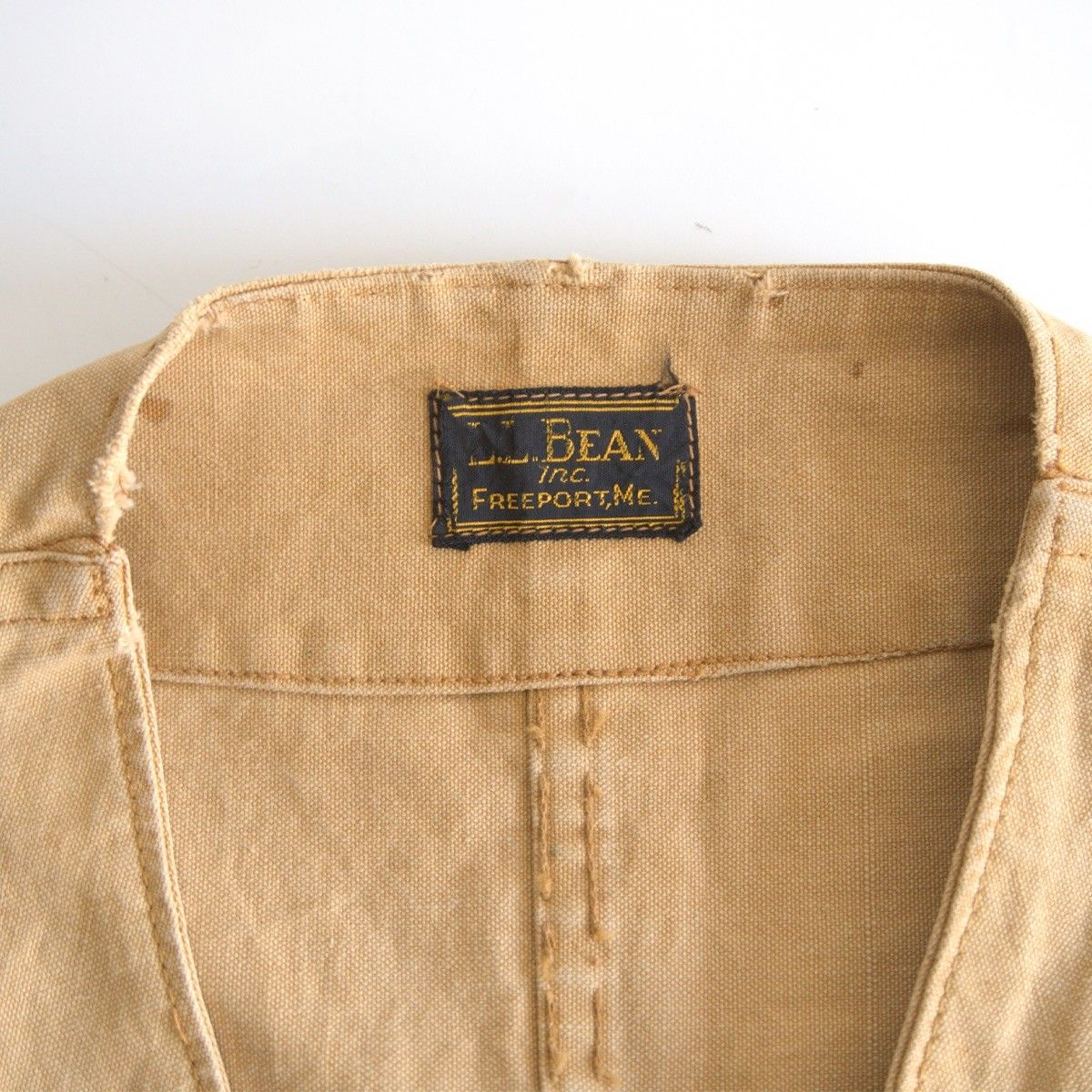 30S】 L.L.BEAN 【HALF MOON HUNTING VEST】 30年代 ハーフムーン