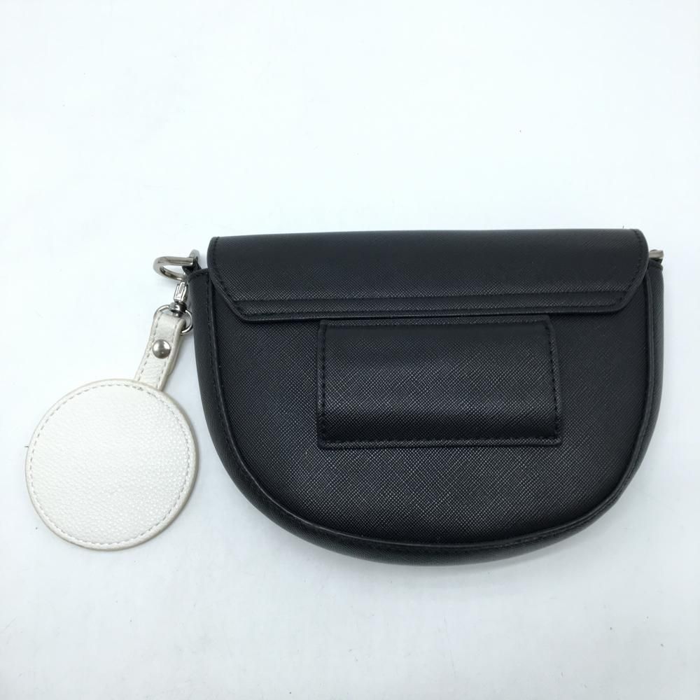 美品】パーリーゲイツ ウエストポーチ 黒×白 ニコちゃん 韓国モデル