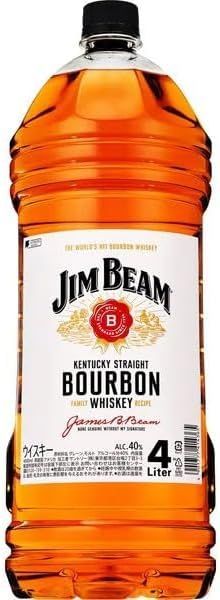 Jim Beam ウイスキー 4L 4本セット 最 安値食品・飲料・酒 - Jim Beam