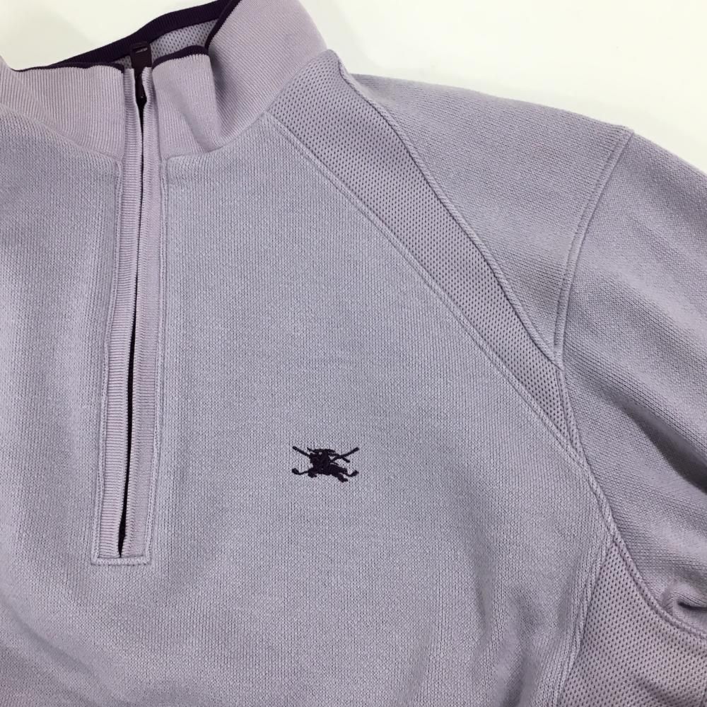 バーバリーゴルフ ハイネックトレーナー ライトパープル×パープル