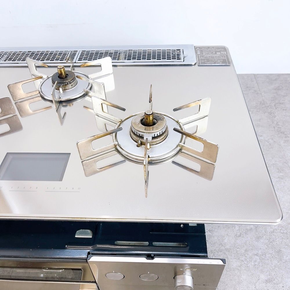 ビルトインガスコンロ シャンパンゴールド