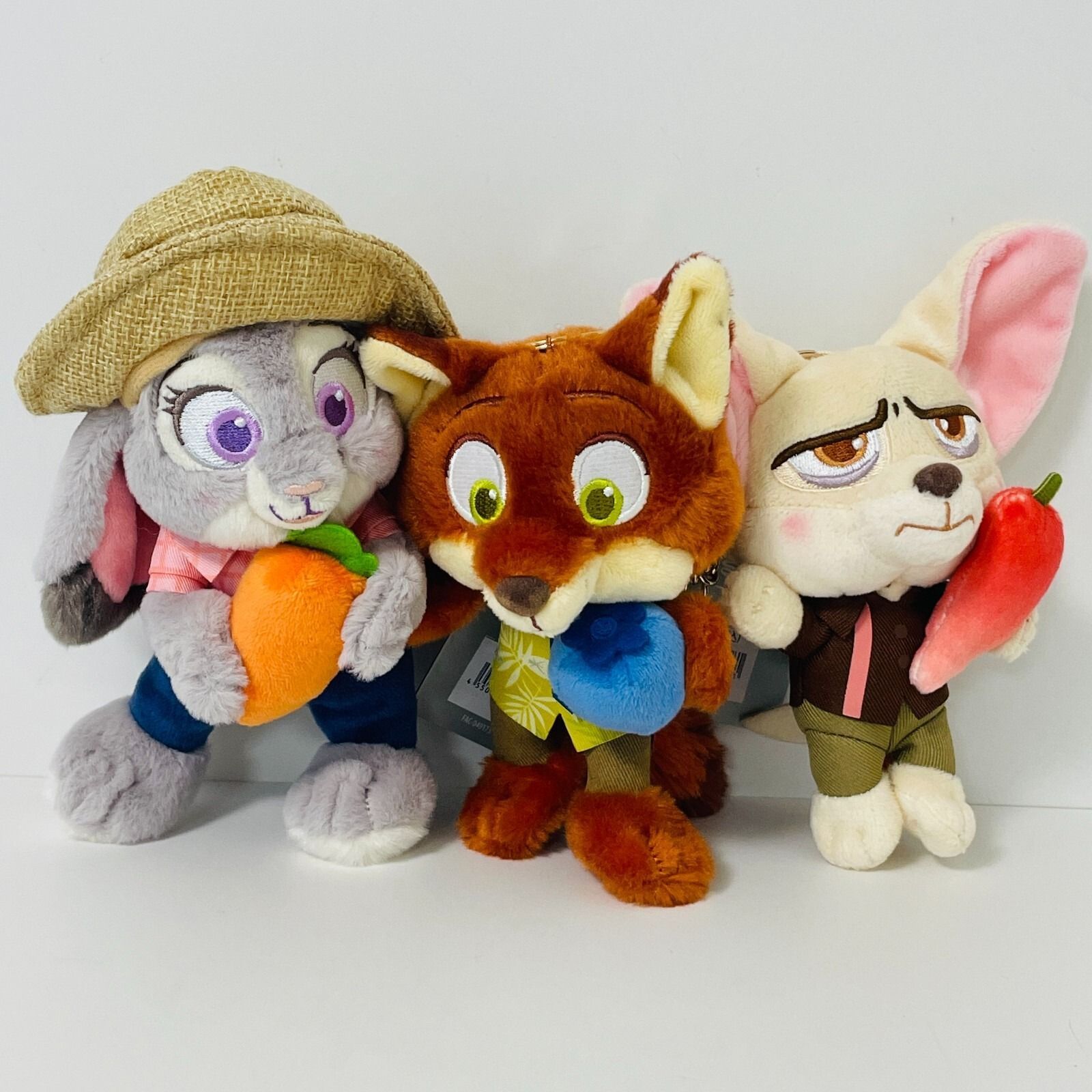 ズートピア ニック ジュディフィニック ぬいぐるみ マスコット Harvest ディズニーストア 3点セット