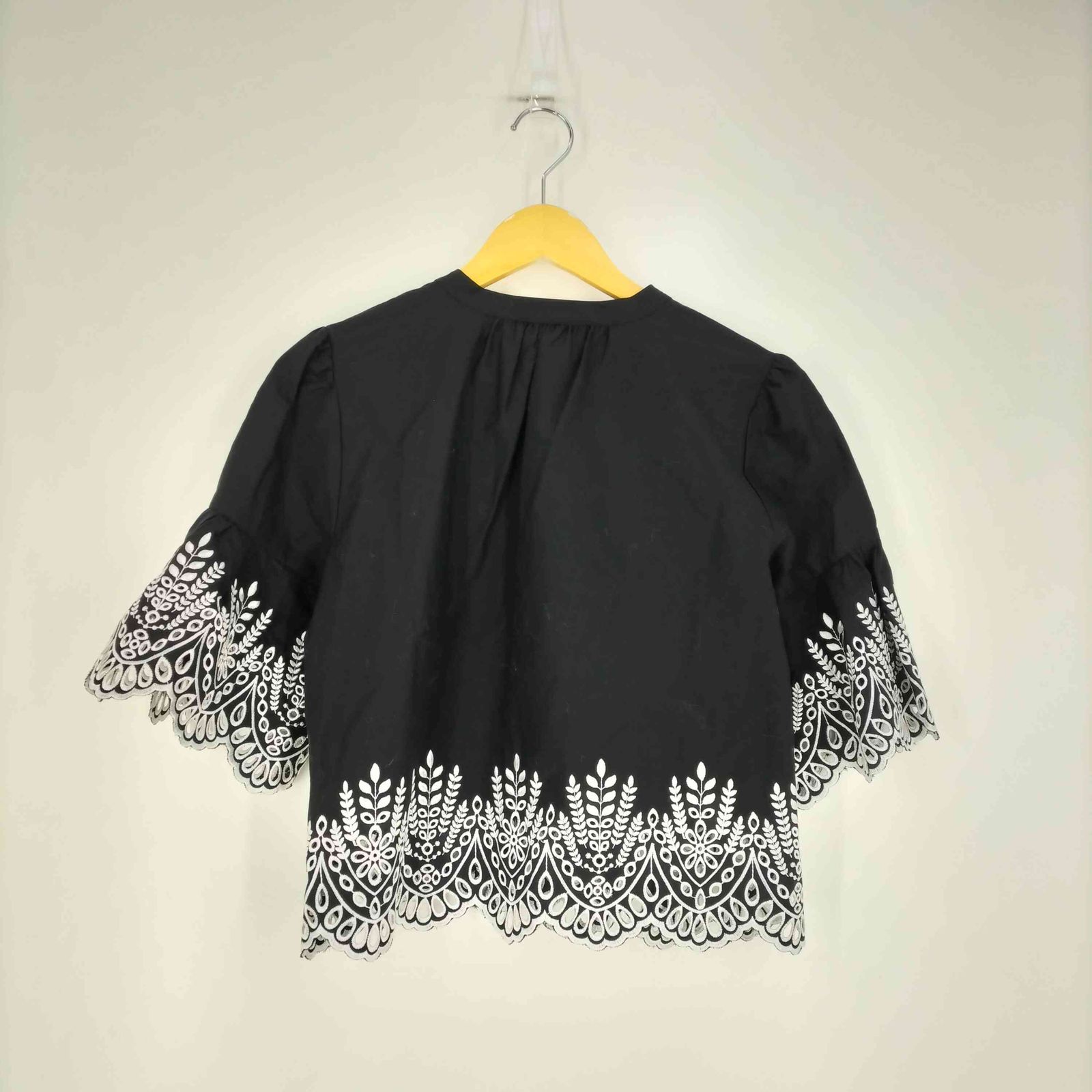 ジャスグリッティー JUSGLITTY 配色 カットワーク ブラウス レディース