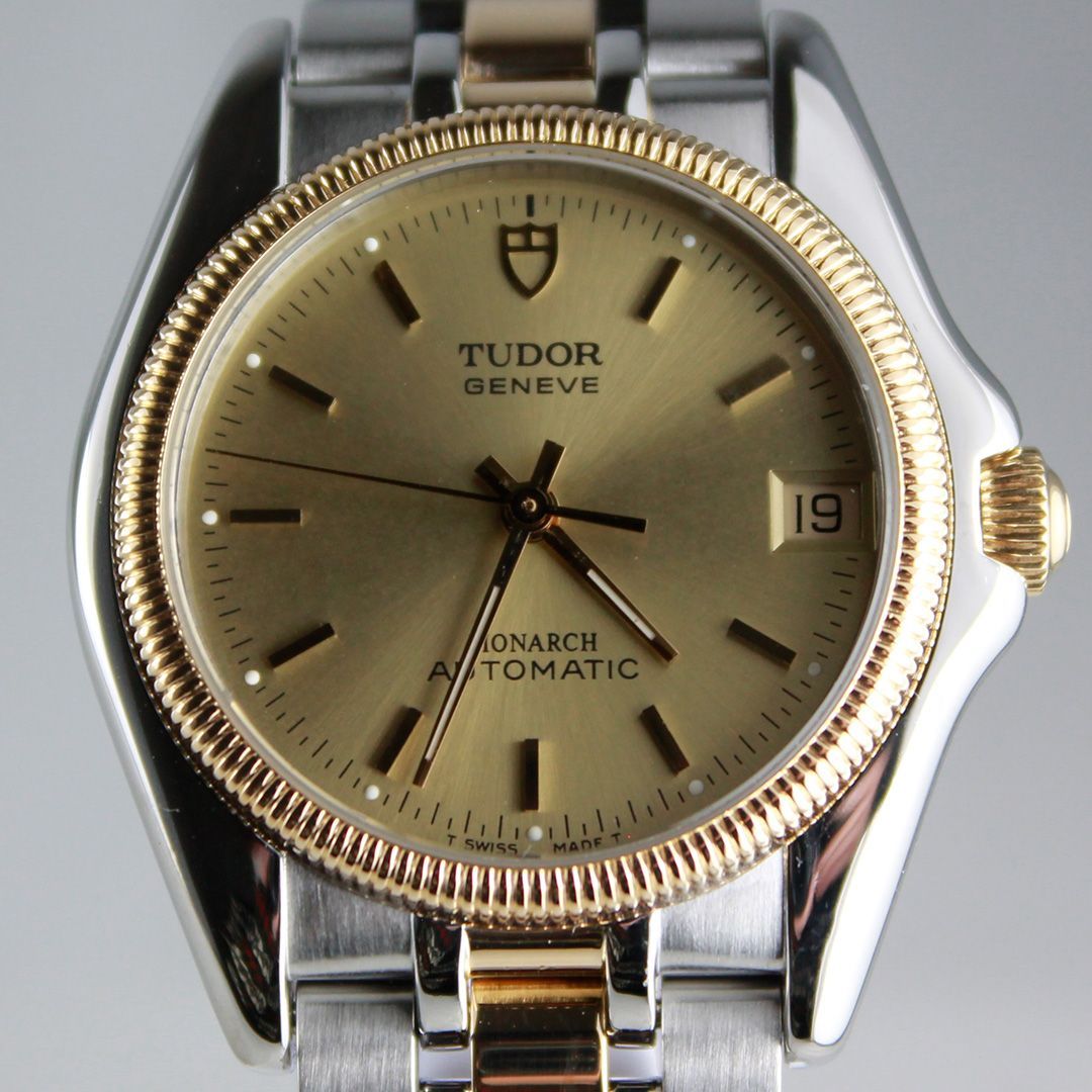 デイト ゴールド文字盤