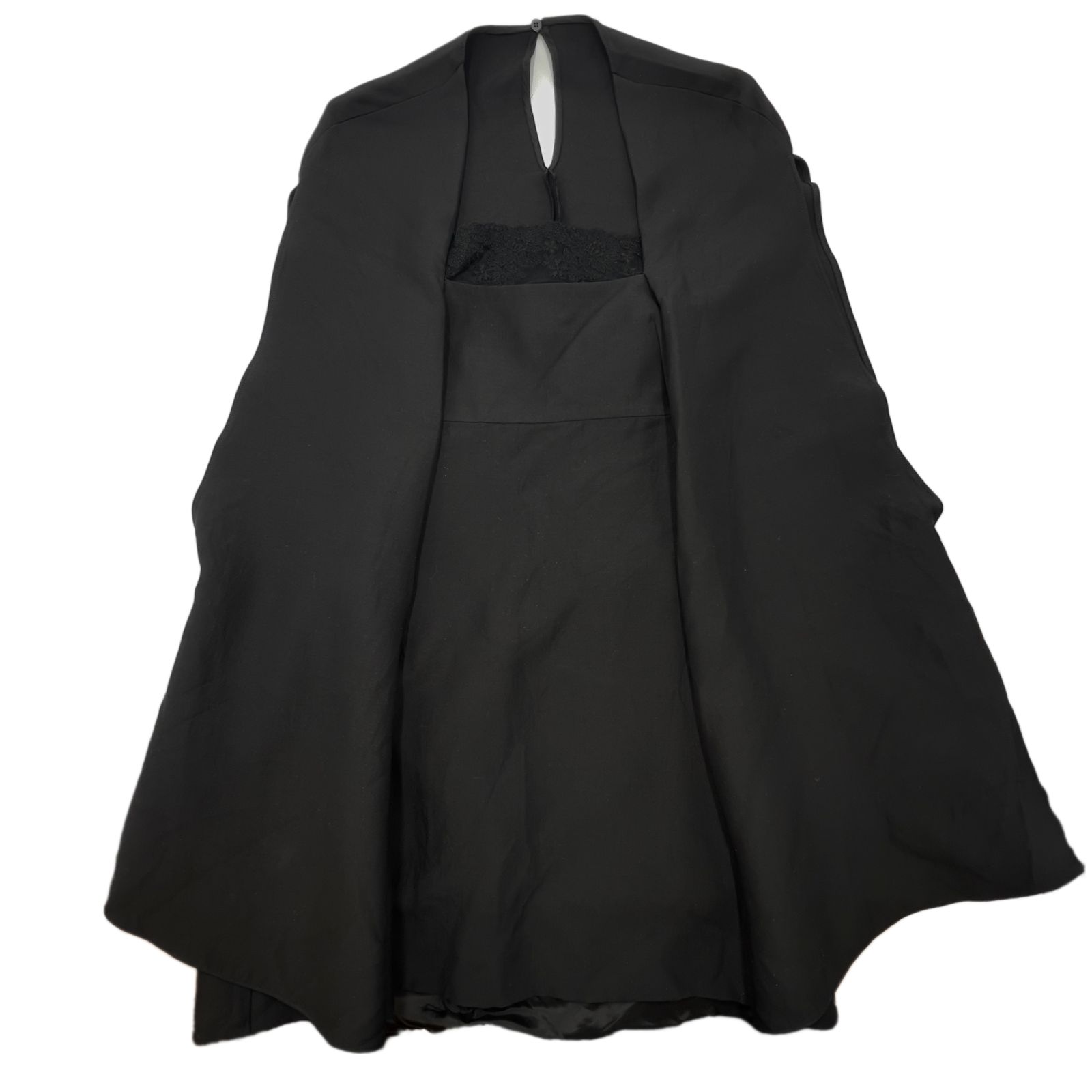 ✨超美品✨ VALENTINO ヘビーレース クレープクチュール ケープドレス