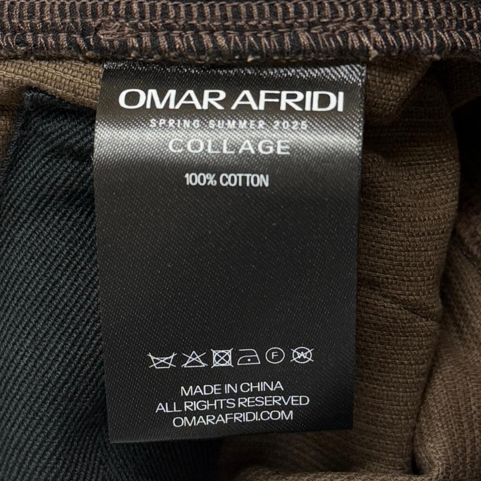 参考上代85800円 未使用 Omar Afridi KNEE DARTED FLARE SHORTS