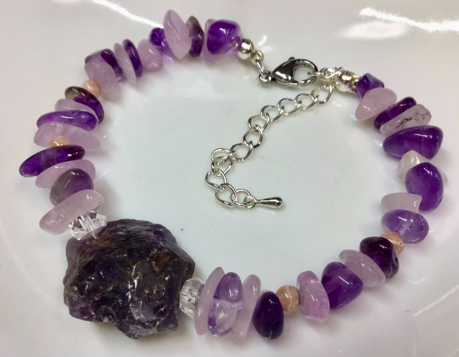 天然石恋愛運アメジスト原石・クンツァイト・インカローズの