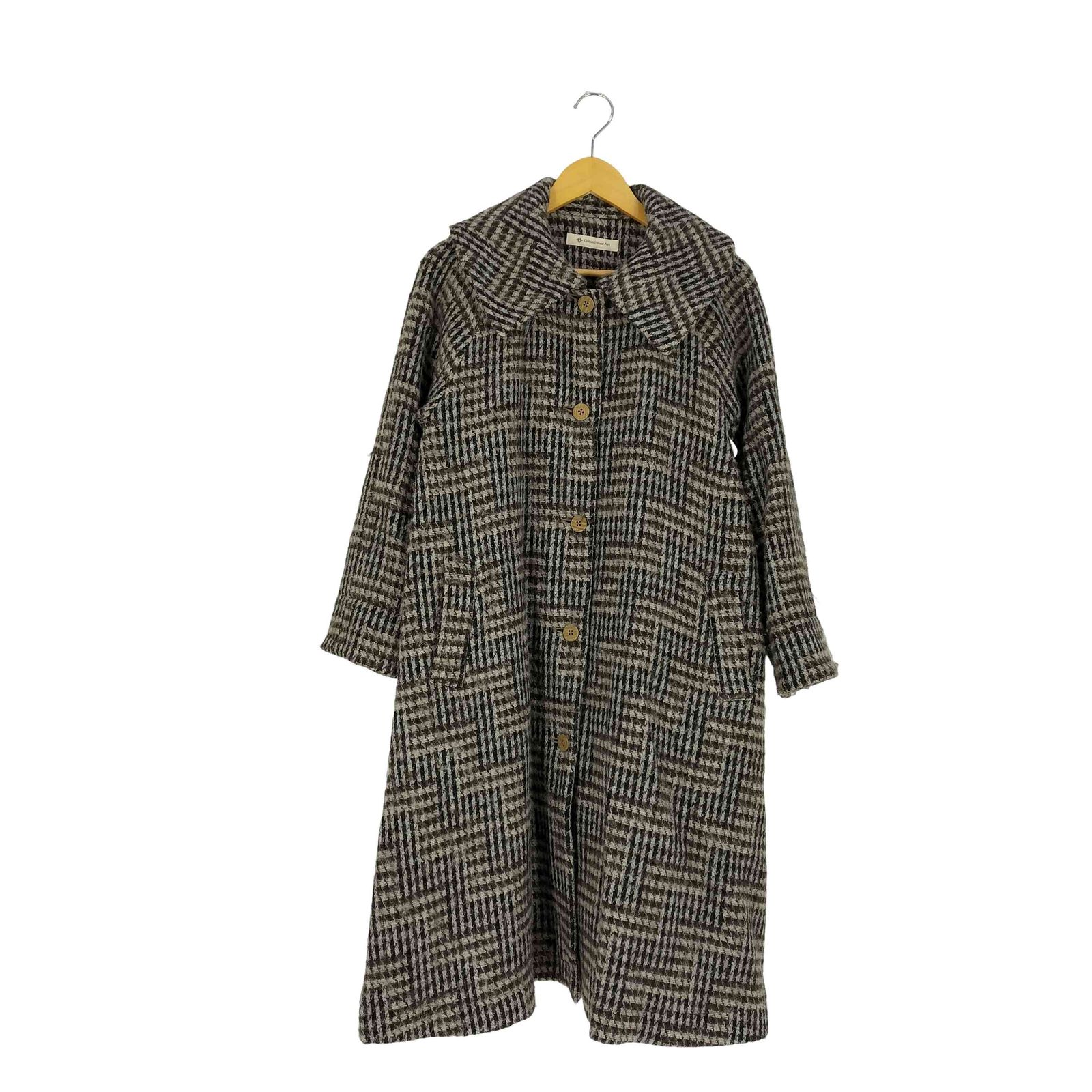 コットンハウスアヤ Cotton House Aya 総柄 ウールナイロン ビッグ