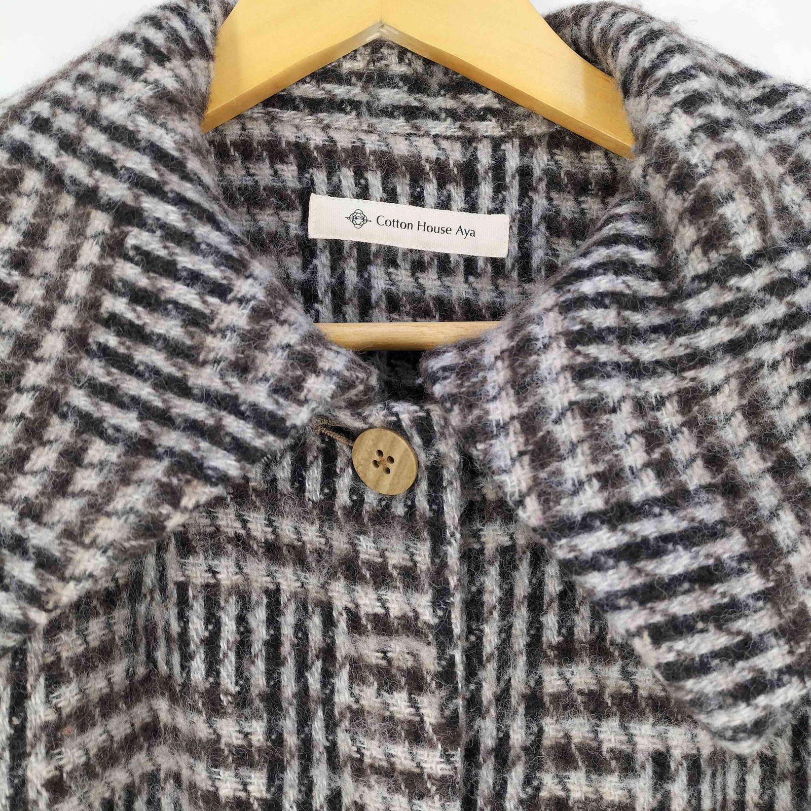 コットンハウスアヤ Cotton House Aya 総柄 ウールナイロン ビッグ