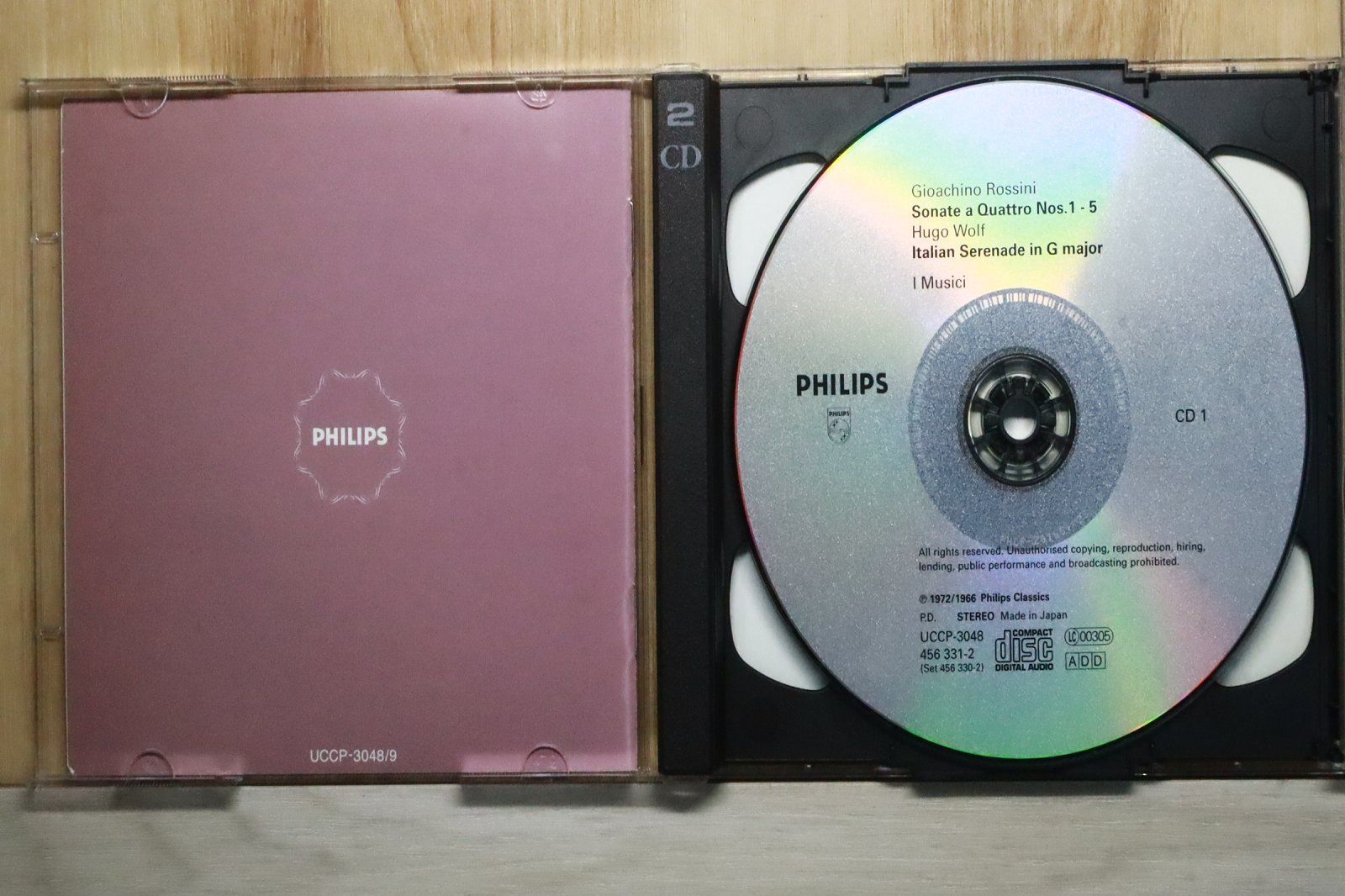 国内盤CD☆イ・ムジチ合奏団/□ ロッシーニ:弦楽ソナタ集(2つの