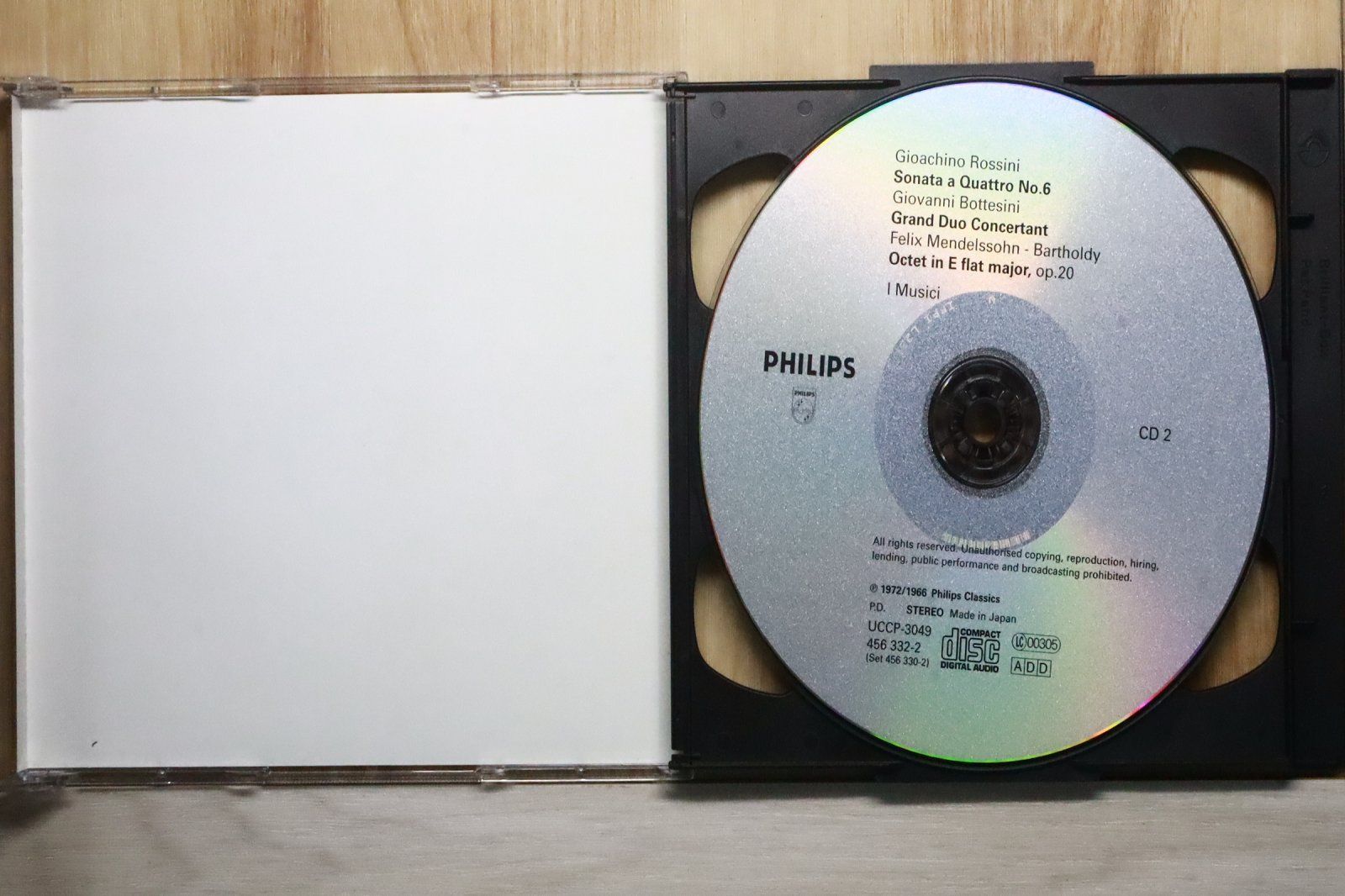 国内盤CD☆イ・ムジチ合奏団/□ ロッシーニ:弦楽ソナタ集(2つの