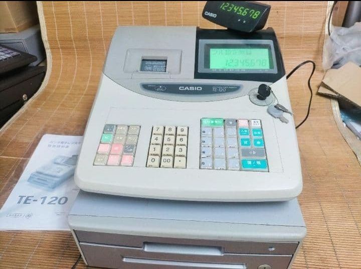 カシオレジスター TE-120 フル設定込み 送料無料 人気機種 770600
