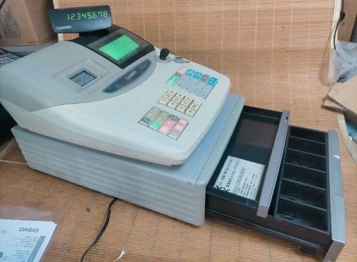 カシオレジスター TE-120 フル設定込み 送料無料 人気機種 770600