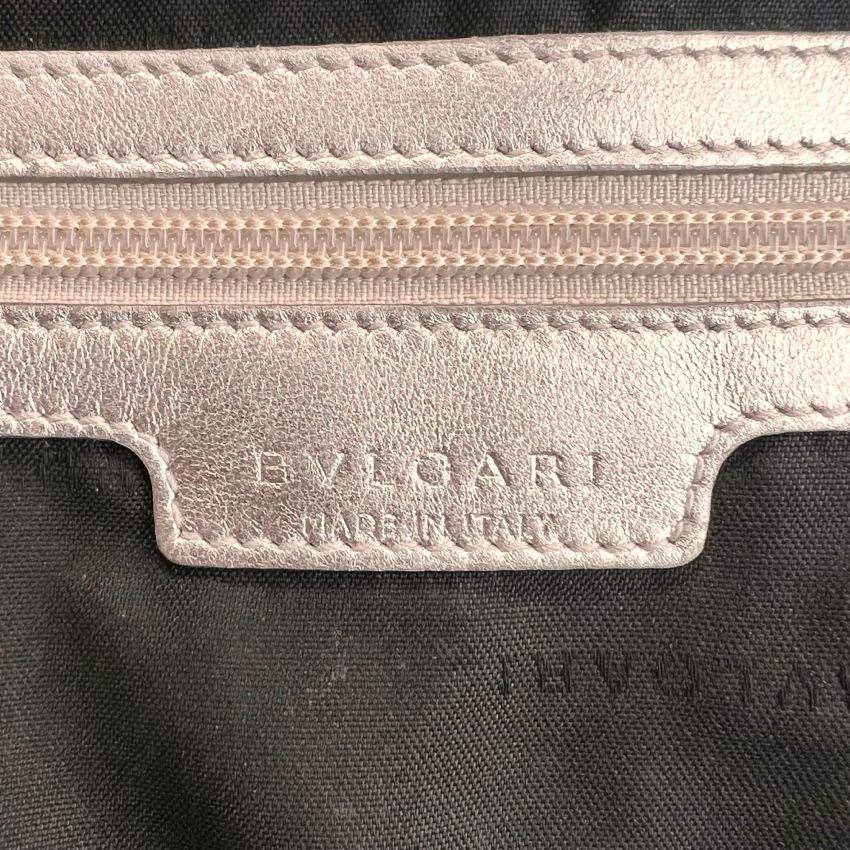 BVLGARI ブルガリ ミレリゲ ロゴプレート レザー ショルダーバッグ