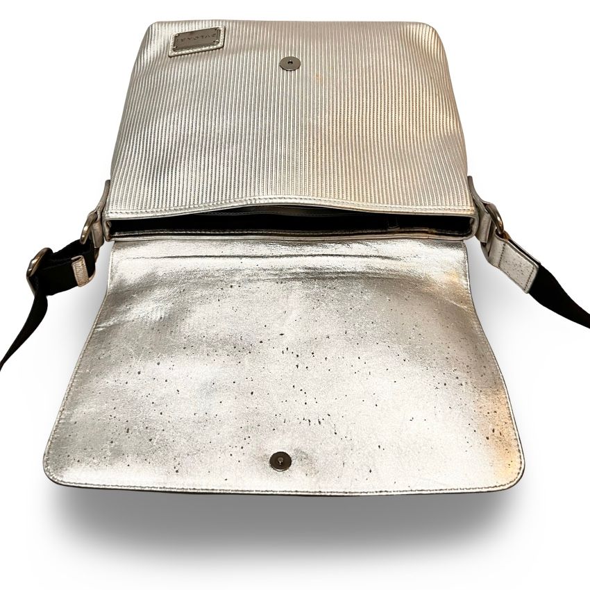 BVLGARI ブルガリ ミレリゲ ロゴプレート レザー ショルダーバッグ