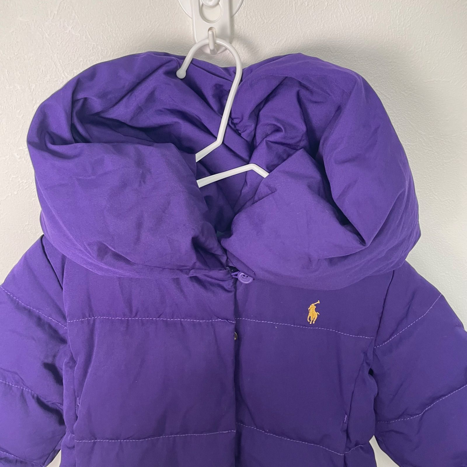 ポロラルフローレン キッズ ダウンジャケット パープル 100 110