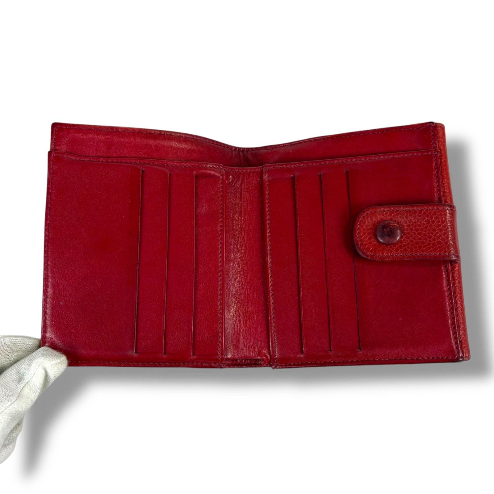 CHANEL シャネル コンパクトウォレット 二つ折り財布 レッド 赤