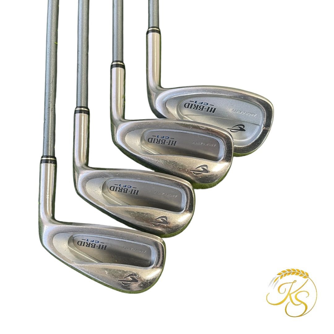 ダンロップ レディース アイアン 4本 DUNLOP HI-BRID CF1 カーボン