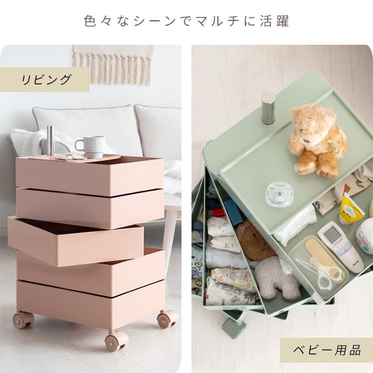 宮武製作所 マルチワゴン Pluna(プルーナ) 360度回転式キャスター付き