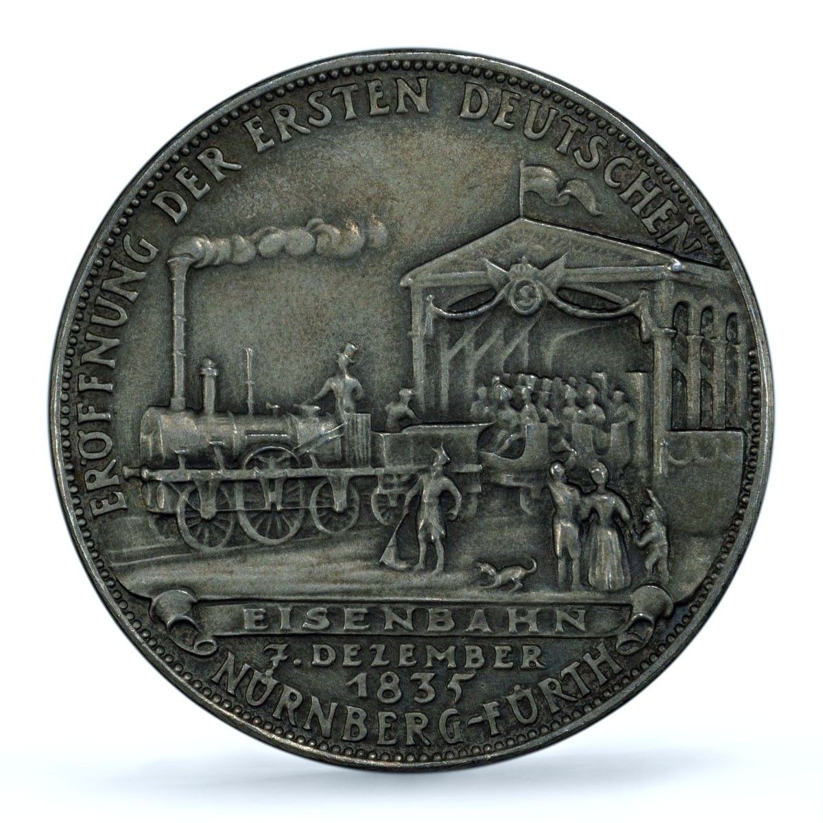 ドイツ第三帝国鉄道ニュルンベルク・フュルト列車 SP63 PCGS 銀メダル