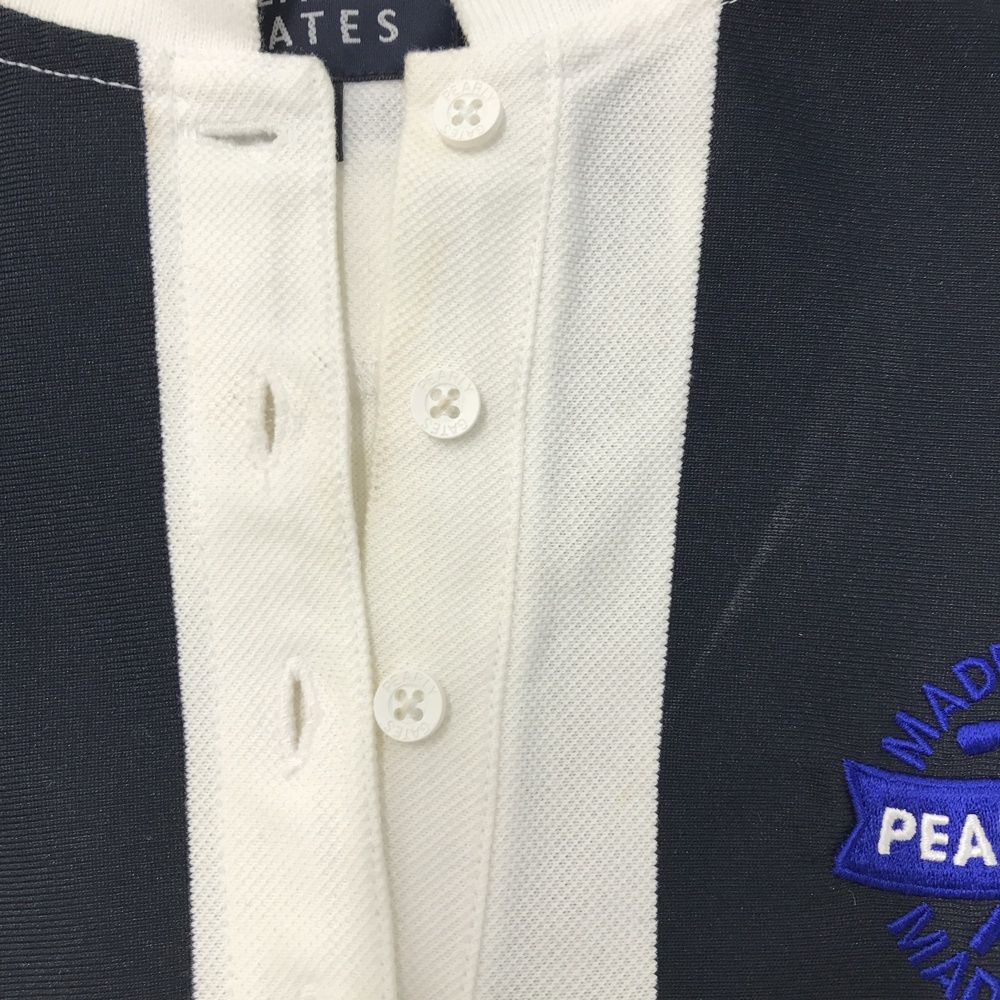 サイズ：1 PEARLY GATES パーリーゲイツ 半袖ポロシャツ ストライプ柄