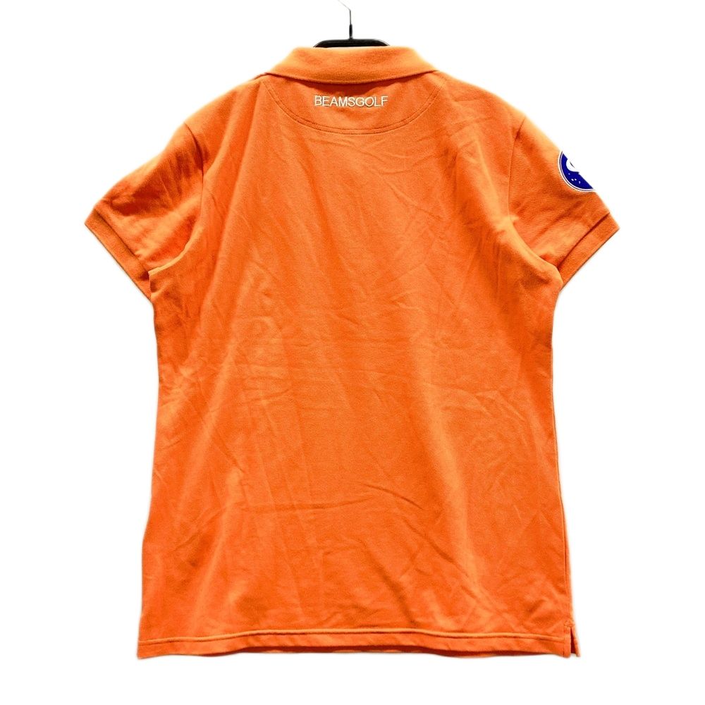 サイズ：L BEAMS GOLF ビームスゴルフ ロゴ刺繍入り 半袖ポロシャツ