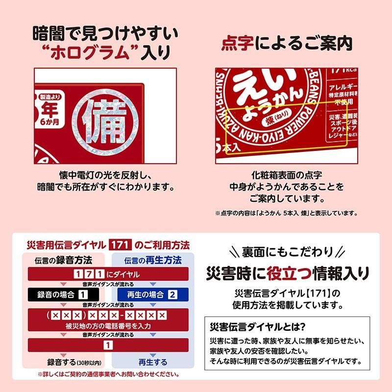  井村屋 えいようかん 1箱5本入り×20箱セット 長期保存 賞味期限5年 非常食 防災食 保存食 防災グッズ ようかん お菓子 おやつ ケース 災害用 備蓄 防災 携帯トイレセット 工具セット 非常用食品 避難生活用品