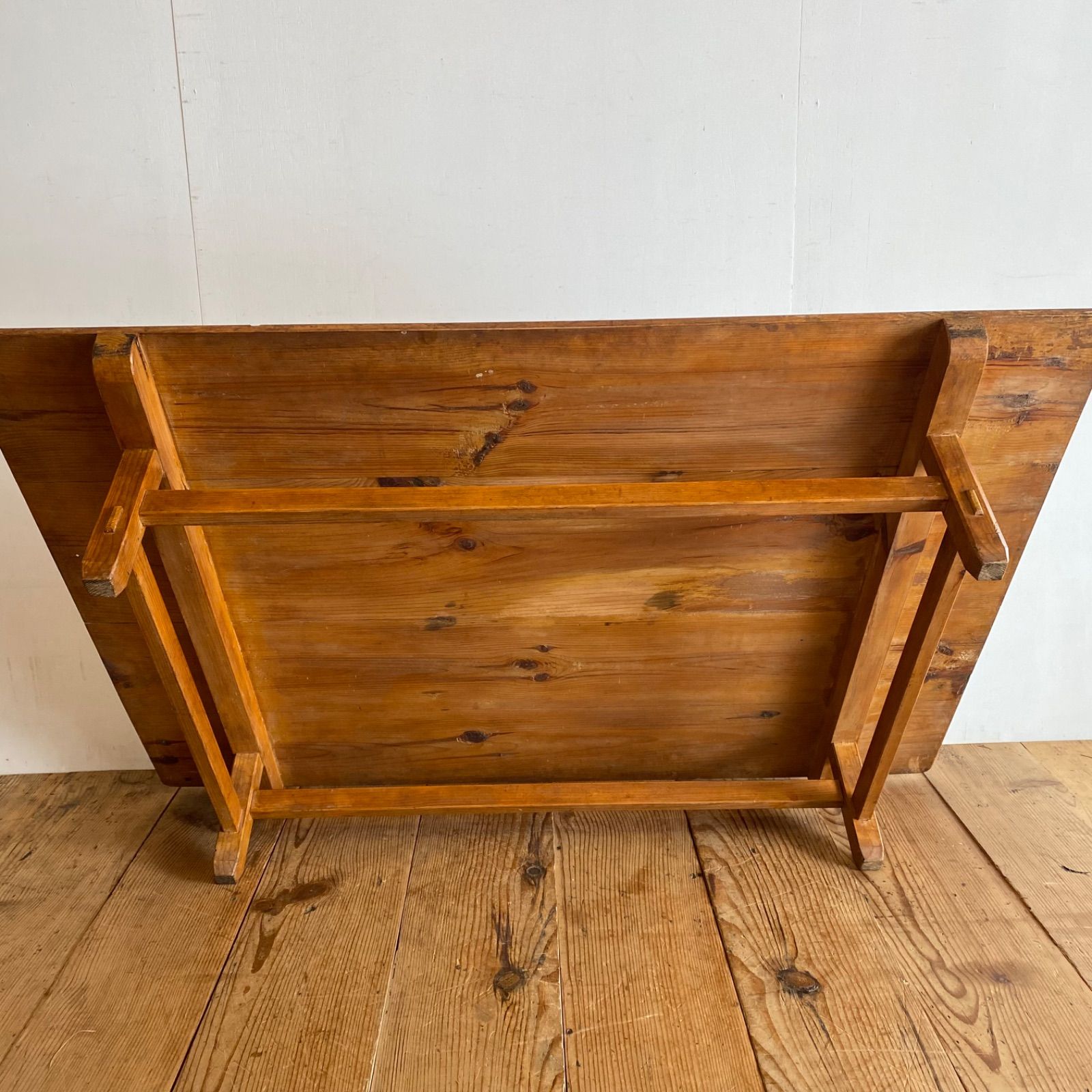 アンティーク ローテーブル 無垢材 大型 展示台 座卓 y583 - メルカリ