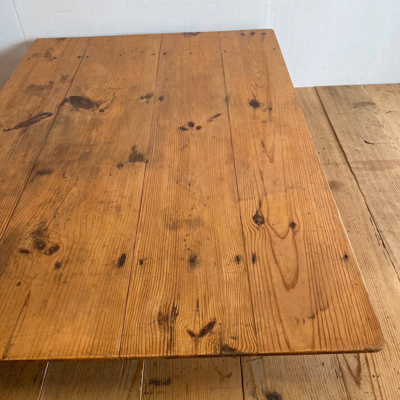 アンティーク ローテーブル 無垢材 大型 展示台 座卓 y583 - メルカリ