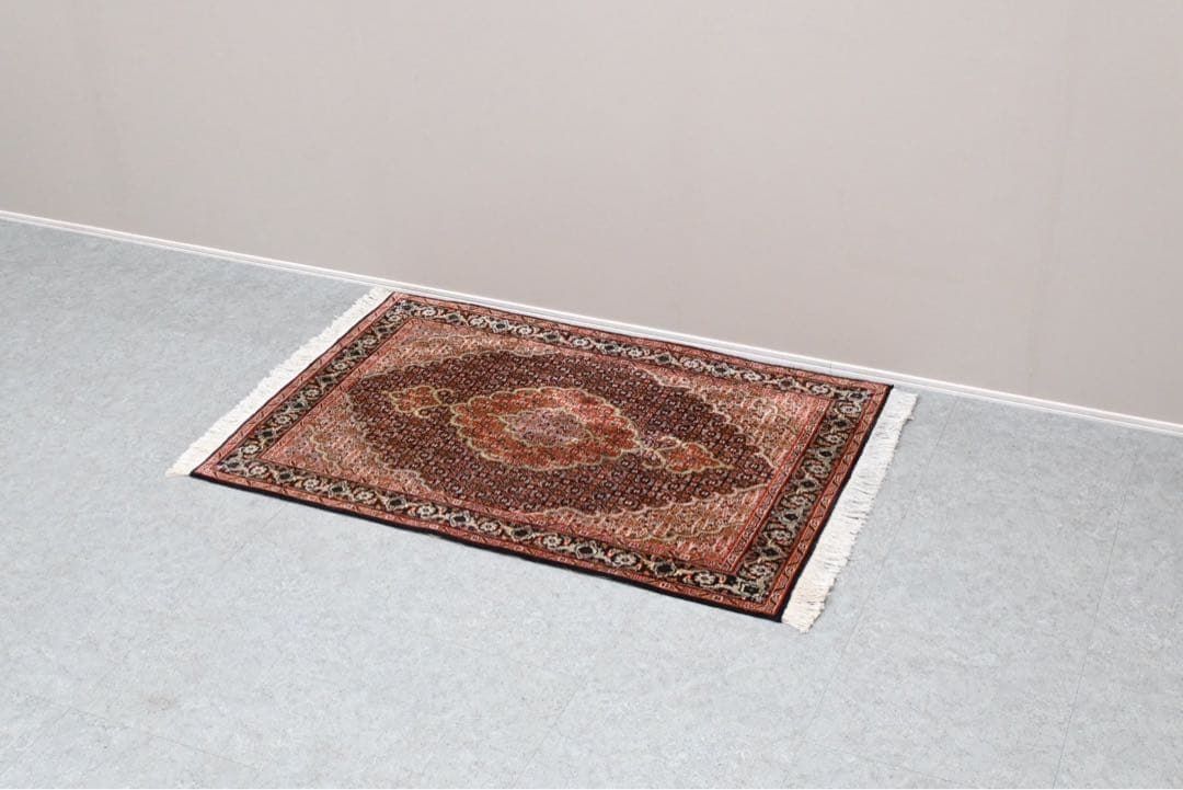 美品】 ペルシャ絨毯 手織り Tabriz タブリーズ メダリオン柄 ウール