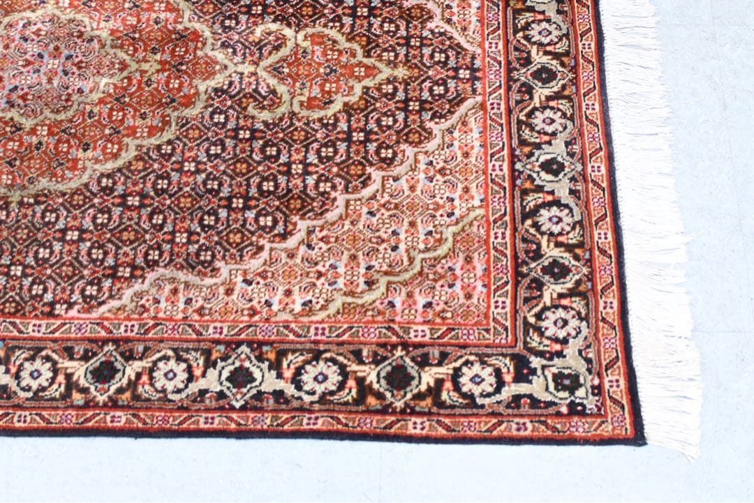 美品】 ペルシャ絨毯 手織り Tabriz タブリーズ メダリオン柄 ウール