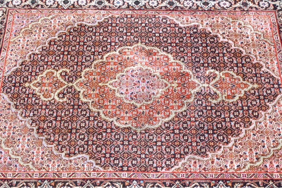 【美品】 ペルシャ絨毯 手織り Tabriz タブリーズ メダリオン柄 ウール 美品】 ペルシャ絨毯 手織り Tabriz タブリーズ メダリオン柄 ウール