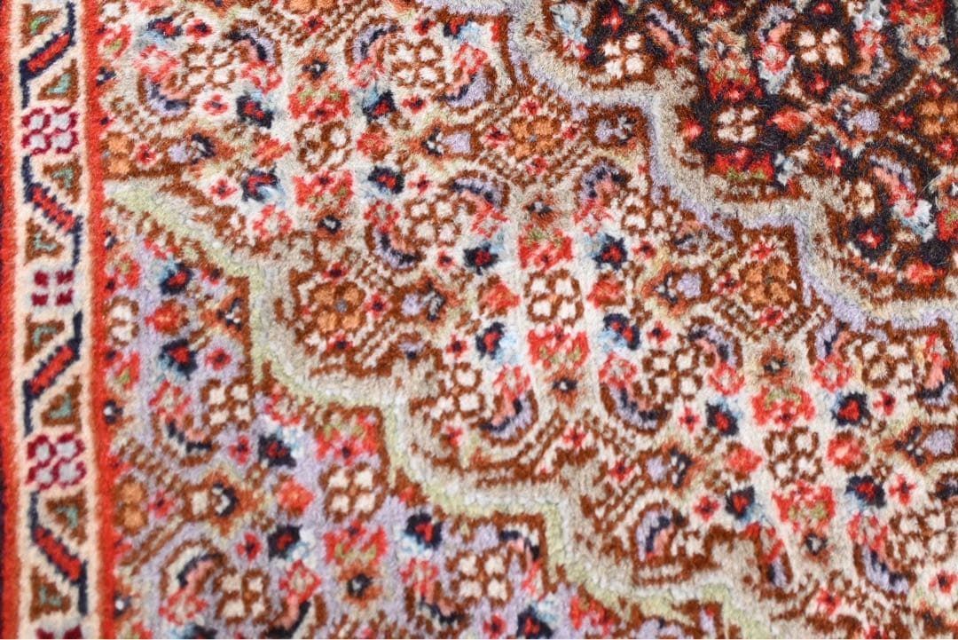 美品】 ペルシャ絨毯 手織り Tabriz タブリーズ メダリオン柄 ウール