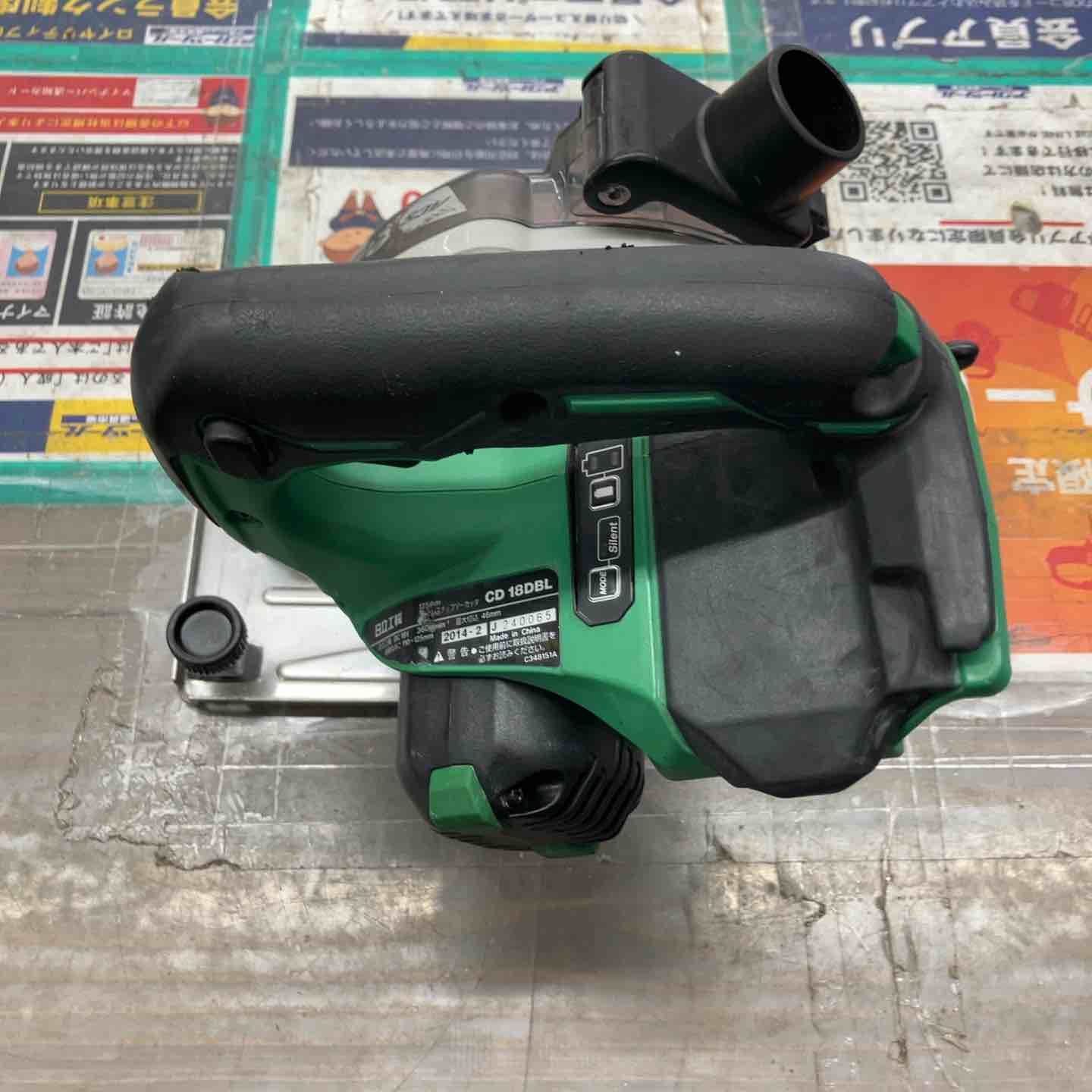 ハイコーキ HIKOKI 旧 日立工機 コードレスチップソーカッター CD 18 DBL NN 本体のみ ベース歪みあり