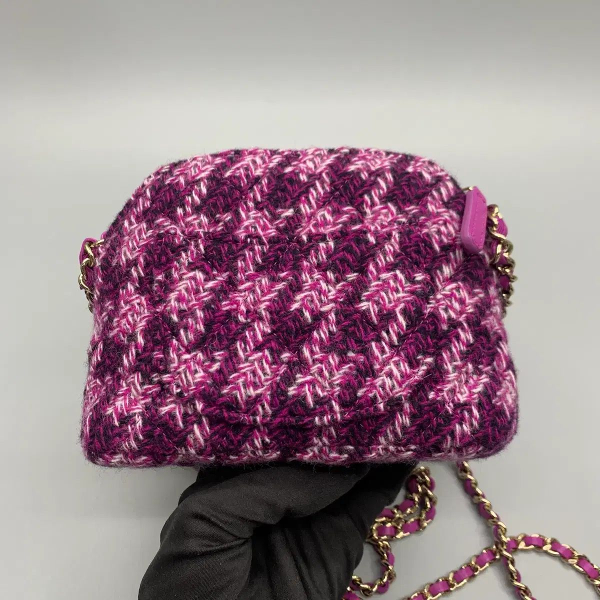 CHANEL シャネル ツイード ミニバッグ チェーン クロスバッグ VIP