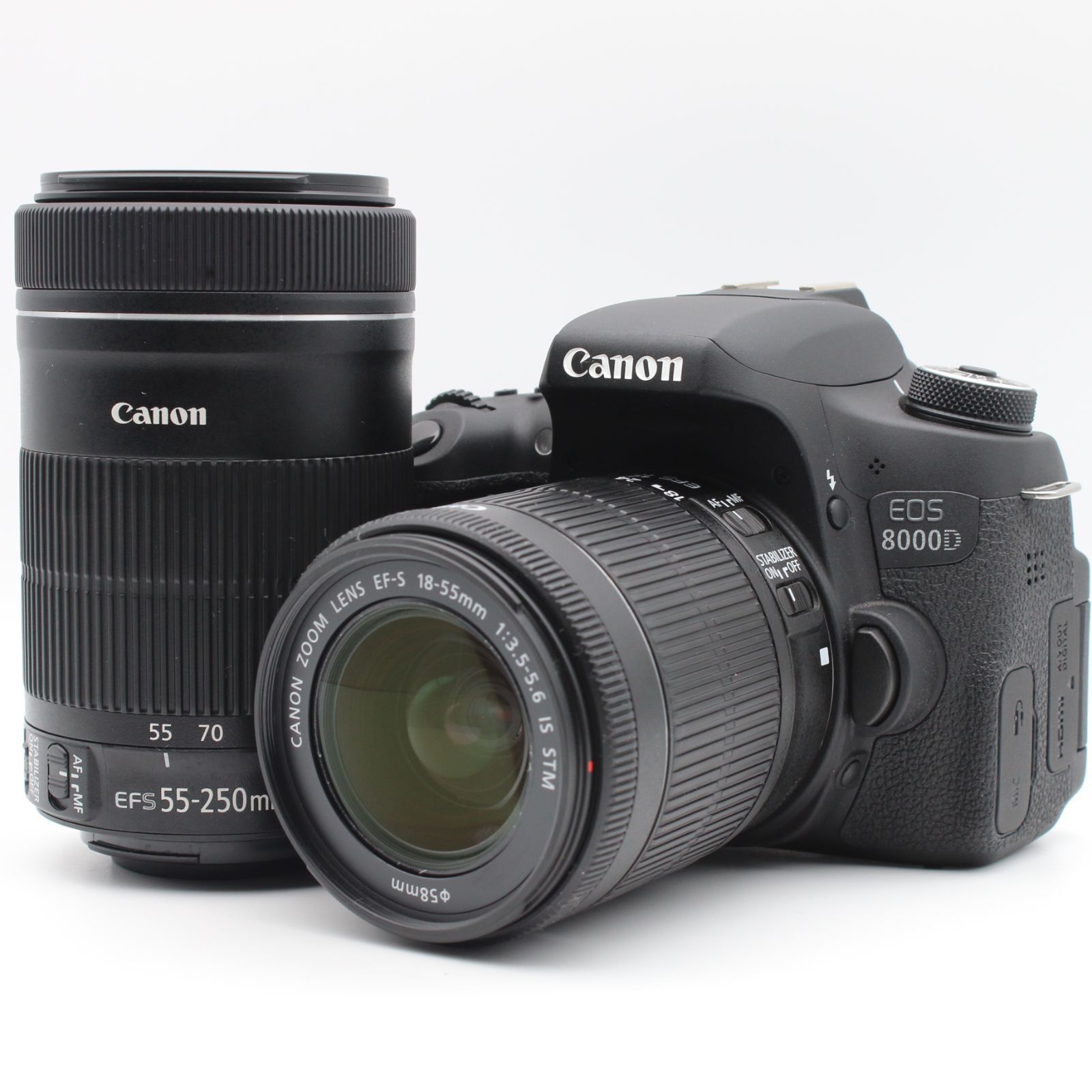 極上品】 Canon EOS 8000D ダブルズームキット EF-S18-55mm F3.5-5.6