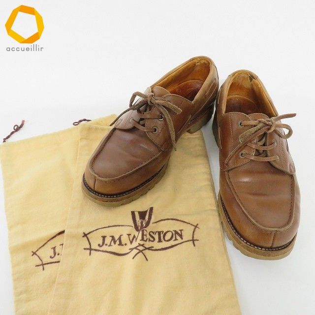 axs ジェイエムウェストン J.M WESTON #690 デッキシューズ 5 1/25 D