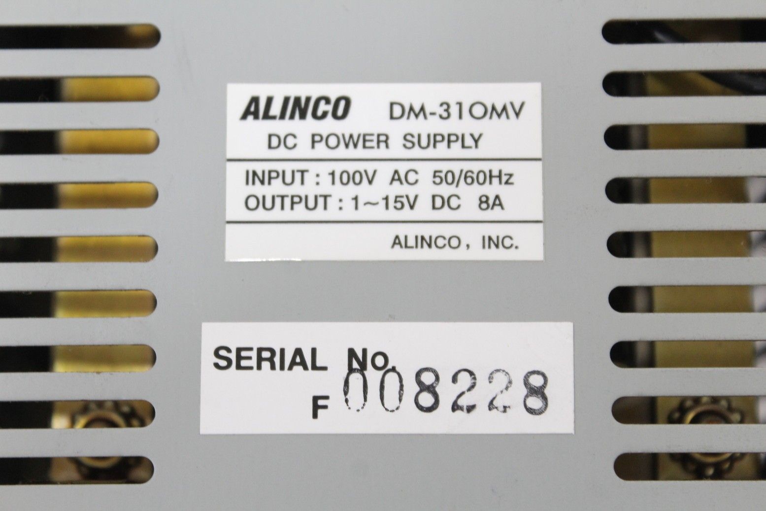 アルインコ DM-310MV 安定化電源 ALINCO 無線機 アマチュア