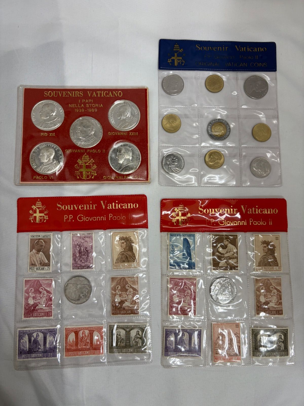 バチカン市国 記念コイン 切手 4セット 教皇パウロ2世 バチカンのお