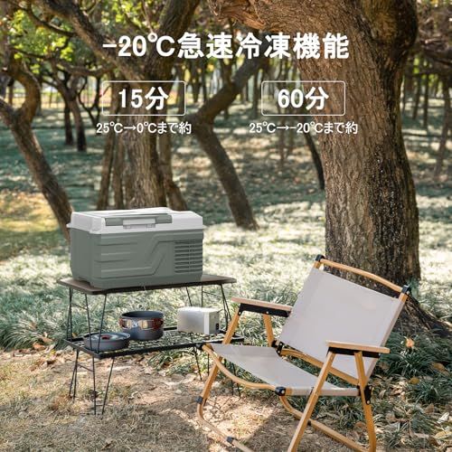Alpicool 車載冷蔵庫 9 L ポータブル冷蔵庫 急速冷凍 小型 -20℃?20℃ 45 W省エネ 静音 3 WAY電源対応 DC 12 V|24 V AC 100 車載冷蔵冷凍庫 車載家庭両用 固定用穴付き トラック 車中泊 キャンプ アウトドア 現場 日本語po