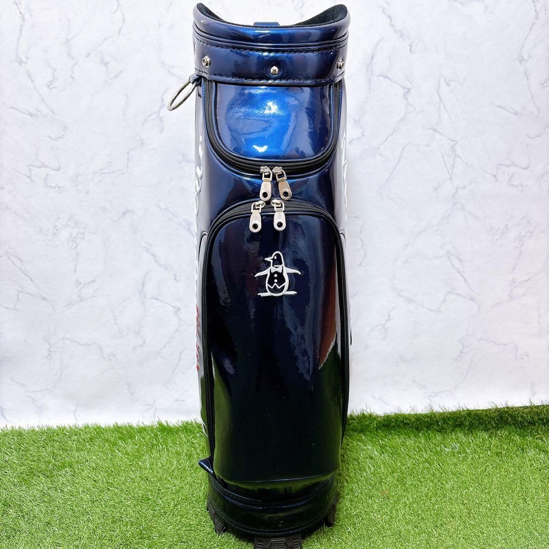 Mマンシングウェア ゴルフクラブケース キャディーバッグ ネイビー